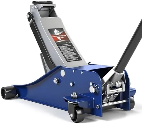 jack boss 3 ton floor jack hydraulic car jack low profile with dual pumps quickly lift steel service jack 6600lbs
